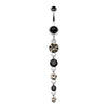 Crystalline Droplets Fall Belly Button Ring-WildKlass Jewelry