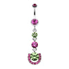 Vivacious Crystals Belly Button Ring-WildKlass Jewelry