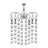Sparkling Curtain Chandelier Belly Button Ring-WildKlass Jewelry