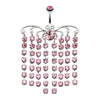 Sparkling Curtain Chandelier Belly Button Ring-WildKlass Jewelry