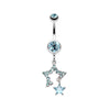 Twinkling Stars Belly Button Ring-WildKlass Jewelry