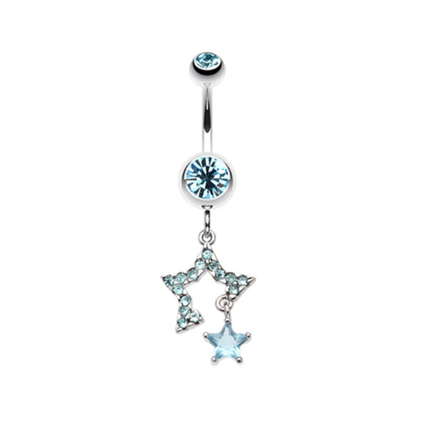 Twinkling Stars Belly Button Ring-WildKlass Jewelry