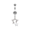 Twinkling Stars Belly Button Ring-WildKlass Jewelry