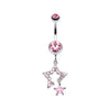Twinkling Stars Belly Button Ring-WildKlass Jewelry