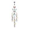 Jeweled Chandlier Belly Button Ring-WildKlass Jewelry