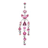 Jeweled Chandlier Belly Button Ring-WildKlass Jewelry