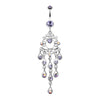 Classic Chandelier Sparkle Belly Button Ring-WildKlass Jewelry