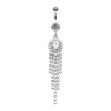 Elegant Chandelier Sparkle Belly Button Ring-WildKlass Jewelry