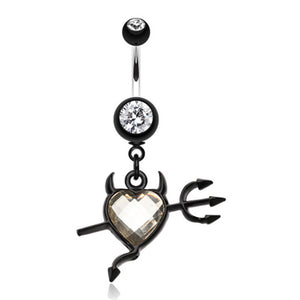 Cruela's Heart Belly Button Ring-WildKlass Jewelry