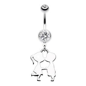 First kiss Belly Button Ring-WildKlass Jewelry