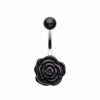 Simple Rose Bloom Belly Button Ring-WildKlass Jewelry