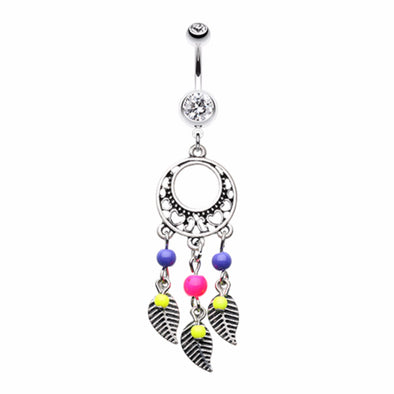 Vintage Enchanted Dream Catchers Belly Button Ring-WildKlass Jewelry