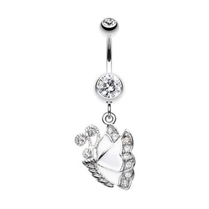 Charming Beautiful Butterfly Belly Button Ring-WildKlass Jewelry