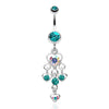 Sparkle Multi Heart Belly Button Ring-WildKlass Jewelry