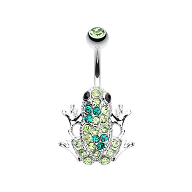 Amazon Frog Multi-Gem Belly Button Ring-WildKlass Jewelry