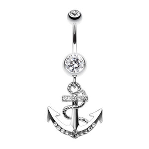 Anchor Dock Belly Button Ring-WildKlass Jewelry