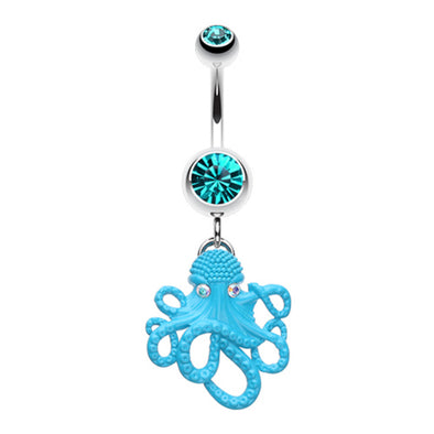 Evil Octopus Belly Button Ring-WildKlass Jewelry