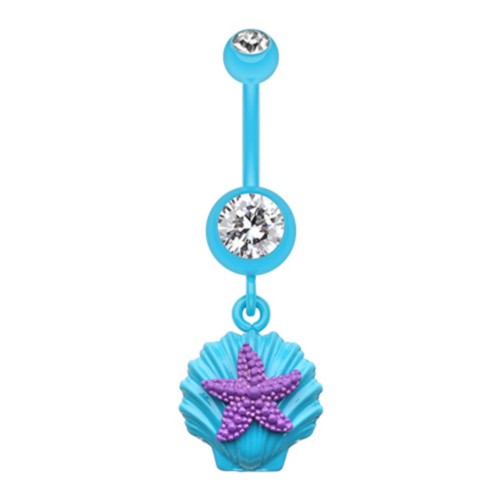 Belly Shell Ariel's Starfish Shell Belly Button Ring – WildKlass Jewelry