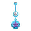 Ariel's Starfish Shell Belly Button Ring-WildKlass Jewelry