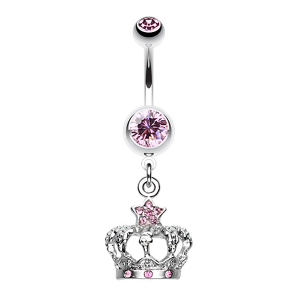 Celeste Star Crown Belly Button Ring-WildKlass Jewelry