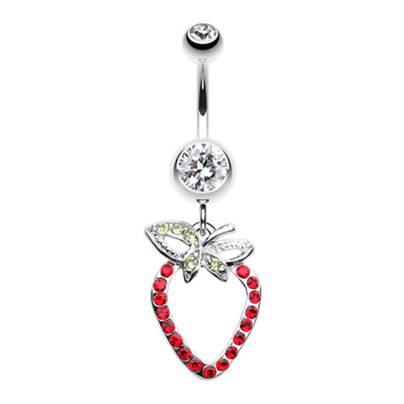 Dazzle Berry Belly Button Ring-WildKlass Jewelry