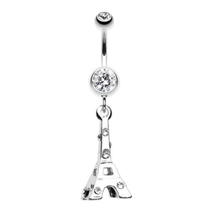 Eiffel Tower Belly Button Ring-WildKlass Jewelry