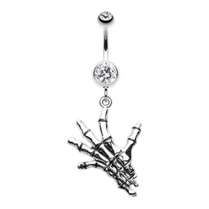Hand of Death Belly Button Ring-WildKlass Jewelry