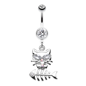 Kitty Devour Belly Button Ring-WildKlass Jewelry