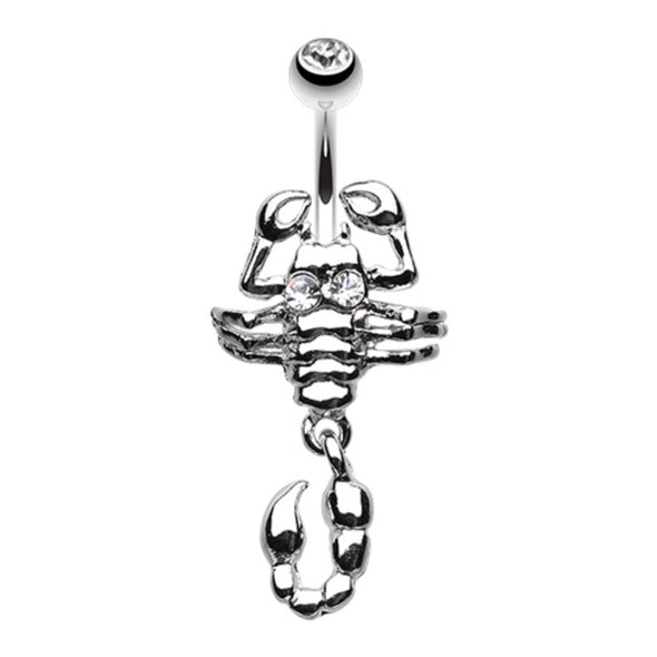 Dangling Scorpion Belly Button Ring-WildKlass Jewelry