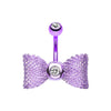 Colorline Mesh Bow-Tie Belly Button Ring-WildKlass Jewelry