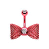 Colorline Mesh Bow-Tie Belly Button Ring-WildKlass Jewelry