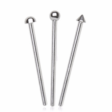 316L Surgical Steel 3/4" Fish Tail Nose Ring with Ball-WildKlass Jewelry