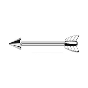 Katniss Bow Arrow WildKlass Nipple Barbell Ring-WildKlass Jewelry