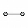 Acrylic Gem Ball WildKlass Nipple Barbell Ring-WildKlass Jewelry