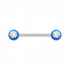 Acrylic Gem Ball WildKlass Nipple Barbell Ring-WildKlass Jewelry