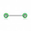 Acrylic Gem Ball WildKlass Nipple Barbell Ring-WildKlass Jewelry
