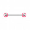 Acrylic Gem Ball WildKlass Nipple Barbell Ring-WildKlass Jewelry