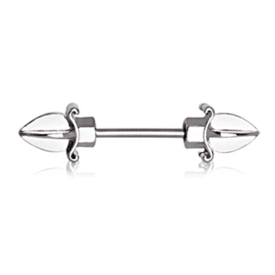 316L Surgical Steel Spear WildKlass Nipple Barbell-WildKlass Jewelry