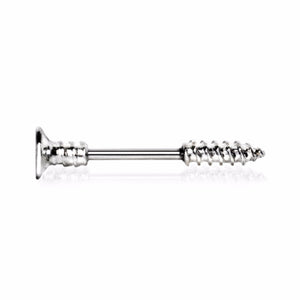 316L Stainless Steel Screw Nipple Bar-WildKlass Jewelry