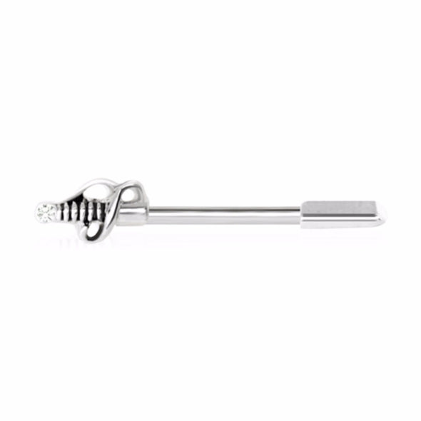 316L Stainless Steel Sword Nipple Bar-WildKlass Jewelry