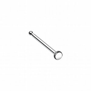 Round Plate Basic Steel Nose Stud Ring-WildKlass Jewelry