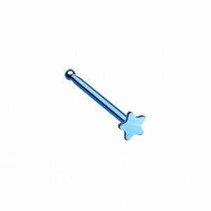 Colorline Steel Star Nose Stud Ring-WildKlass Jewelry