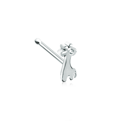 Dainty Baby Giraffe Calf WildKlass Nose Stud Ring-WildKlass Jewelry