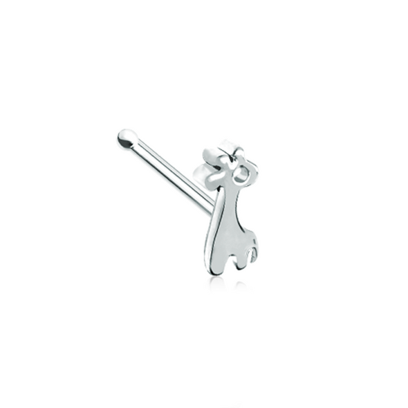 Dainty Baby Giraffe Calf WildKlass Nose Stud Ring-WildKlass Jewelry