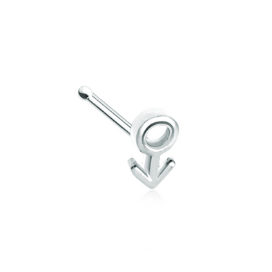 Male Sign Gender Symbol WildKlass Nose Stud Ring-WildKlass Jewelry