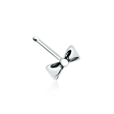 Cutesy Bow-Tie WildKlass Nose Stud Ring-WildKlass Jewelry