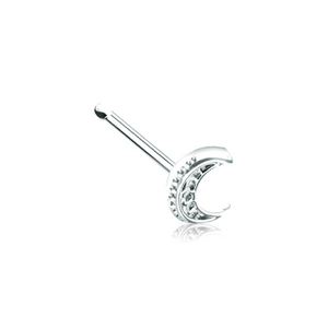 Filigree Moon WildKlass Nose Stud Ring-WildKlass Jewelry