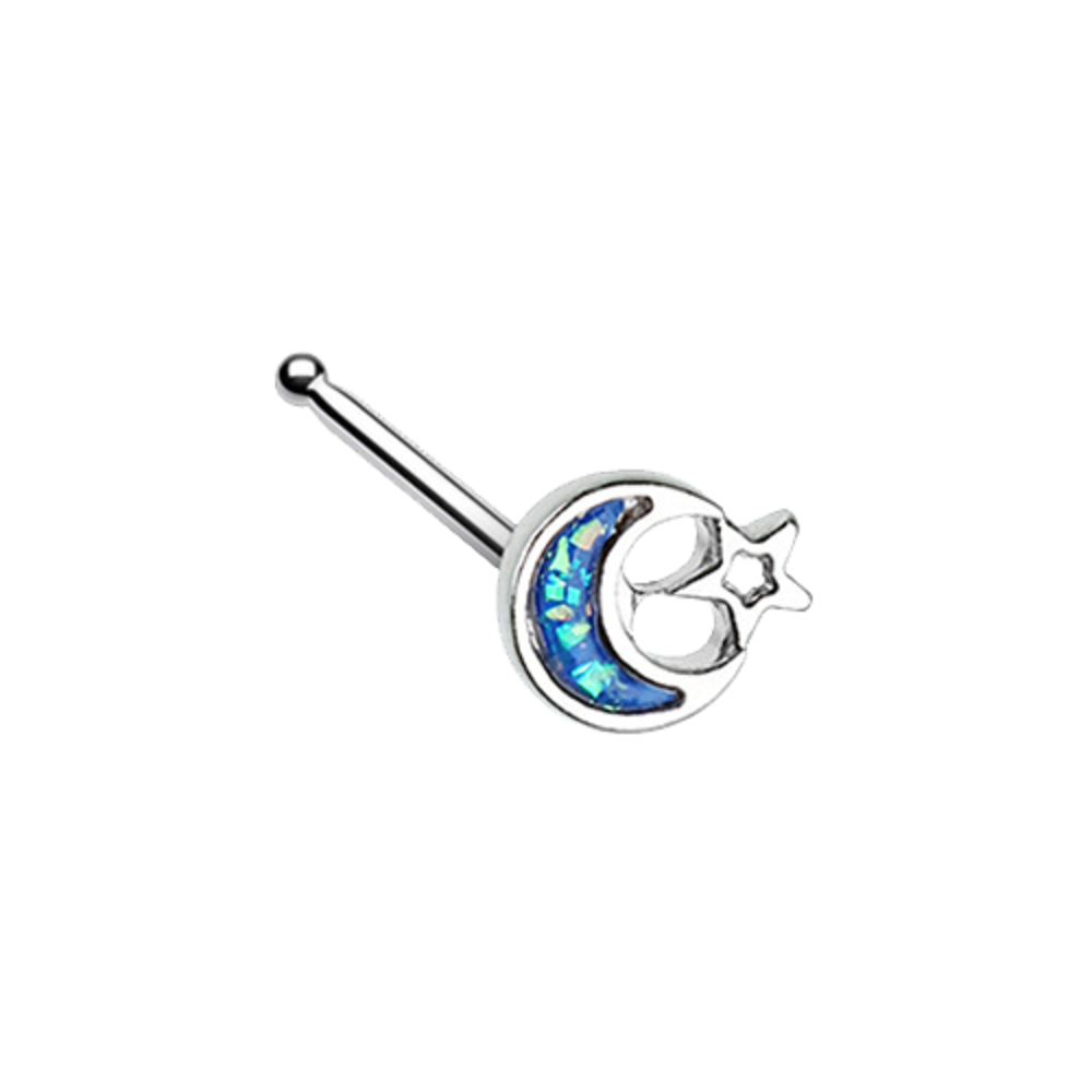 Moon and star nose ring on sale