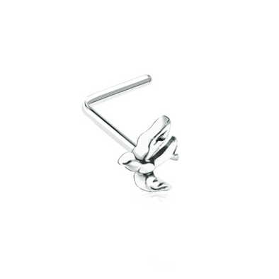 Soaring Swallow WildKlass L-Shape Nose Ring-WildKlass Jewelry