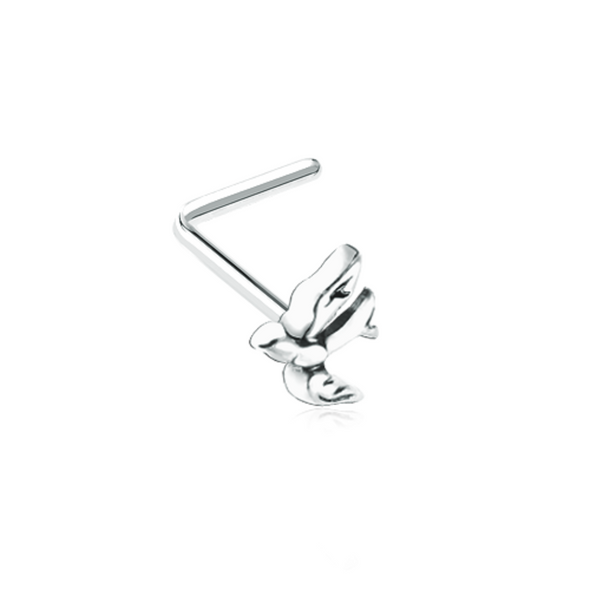 Soaring Swallow WildKlass L-Shape Nose Ring-WildKlass Jewelry